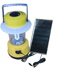 Lanterna ad energia solare con pannellino solare staccabile